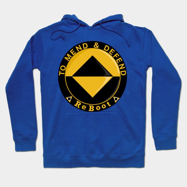 Full size ReBoot guardian icon Hoodie by HazelGeek